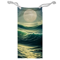 Ocean Sea Waves Tide Jewelry Bag by Simbadda