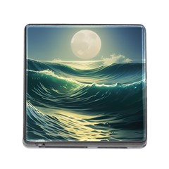 Ocean Sea Waves Tide Memory Card Reader (square 5 Slot) by Simbadda