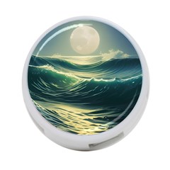 Ocean Sea Waves Tide 4-port Usb Hub (two Sides) by Simbadda