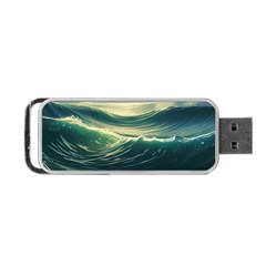 Ocean Sea Waves Tide Portable Usb Flash (one Side) by Simbadda