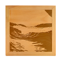 Ocean Sea Waves Tide Wood Photo Frame Cube by Simbadda