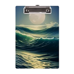 Ocean Sea Waves Tide A5 Acrylic Clipboard by Simbadda