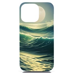 Ocean Sea Waves Tide Iphone 14 Pro Max Black Uv Print Case by Simbadda