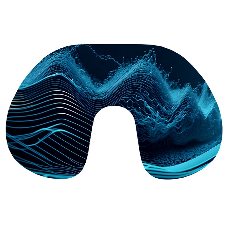 Technology Computer Background Travel Neck Pillow