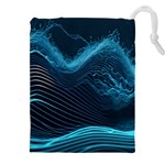 Technology Computer Background Drawstring Pouch (4XL) Front