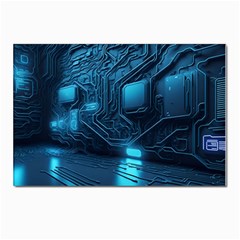 Technology Modern Postcard 4 x 6  (pkg Of 10) by Simbadda