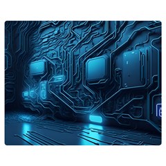 Technology Modern Premium Plush Fleece Blanket (medium)