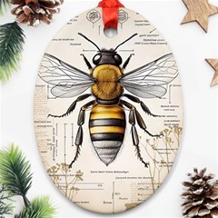 Bee Beekeeping Ornament (oval) by Simbadda