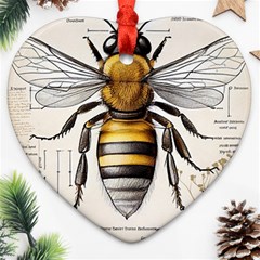 Bee Beekeeping Ornament (heart) by Simbadda