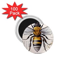 Bee Beekeeping 1 75  Magnets (100 Pack)  by Simbadda