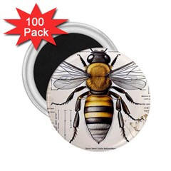 Bee Beekeeping 2 25  Magnets (100 Pack)  by Simbadda