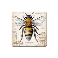 Bee Beekeeping Square Magnet by Simbadda