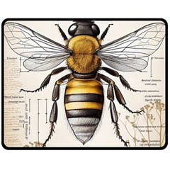 Bee Beekeeping Fleece Blanket (medium)