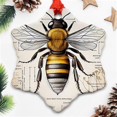 Bee Beekeeping Ornament (snowflake) by Simbadda