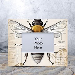 Bee Beekeeping White Tabletop Photo Frame 4 x6  by Simbadda