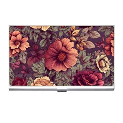 Flowers Pattern Business Card Holder by Simbadda