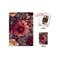 Flowers Pattern Playing Cards Single Design (mini)