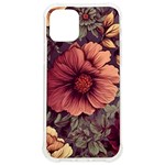 Flowers Pattern iPhone 12/12 Pro TPU UV Print Case Front