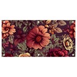 Flowers Pattern Banner and Sign 4  x 2  Front