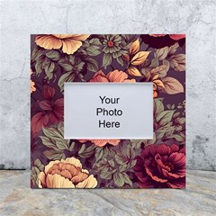 Flowers Pattern White Box Photo Frame 4  X 6  by Simbadda