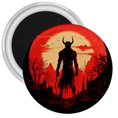 Demon Halloween 3  Magnets by Simbadda