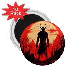 Demon Halloween 2 25  Magnets (10 Pack)  by Simbadda