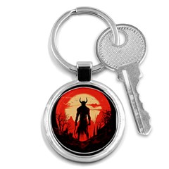 Demon Halloween Key Chain (round) by Simbadda