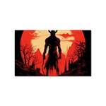 Demon Halloween Sticker (Rectangular) Front