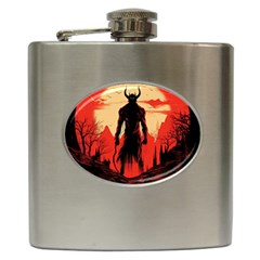 Demon Halloween Hip Flask (6 Oz) by Simbadda