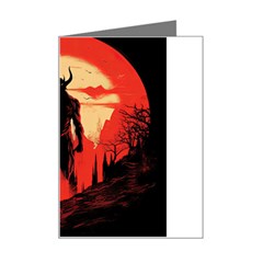 Demon Halloween Mini Greeting Card by Simbadda