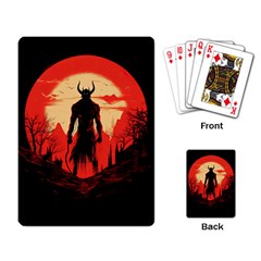 Demon Halloween Playing Cards Single Design (rectangle) by Simbadda