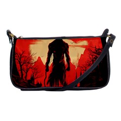 Demon Halloween Shoulder Clutch Bag by Simbadda