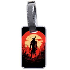 Demon Halloween Luggage Tag (two Sides) by Simbadda