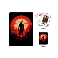 Demon Halloween Playing Cards Single Design (mini) by Simbadda