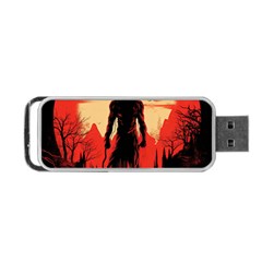 Demon Halloween Portable Usb Flash (one Side) by Simbadda