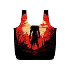 Demon Halloween Full Print Recycle Bag (s) by Simbadda