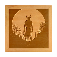 Demon Halloween Wood Photo Frame Cube by Simbadda