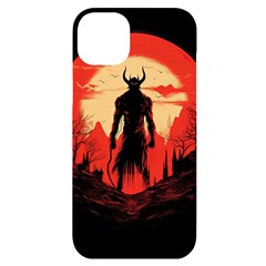 Demon Halloween Iphone 14 Plus Black Uv Print Case by Simbadda