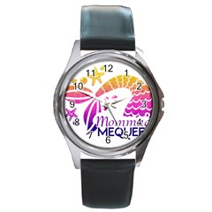 Mom Made Me Queen Round Metal Watch by Merikyns