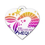 Mom Made Me Queen Dog Tag Heart (Two Sides) Back