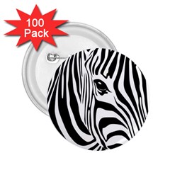 Animal Cute Pattern Art Zebra 2 25  Buttons (100 Pack)  by Amaryn4rt