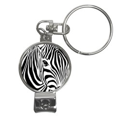 Animal Cute Pattern Art Zebra Nail Clippers Key Chain