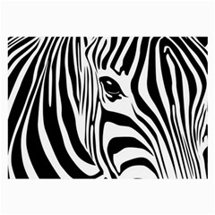 Animal Cute Pattern Art Zebra Large Glasses Cloth by Amaryn4rt