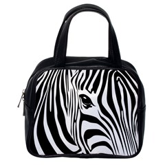 Animal Cute Pattern Art Zebra Classic Handbag (one Side)