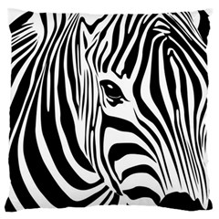 Animal Cute Pattern Art Zebra Standard Premium Plush Fleece Cushion Case (two Sides)