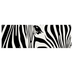 Animal Cute Pattern Art Zebra Banner And Sign 12  X 4  by Amaryn4rt