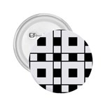 Black And White Pattern 2.25  Buttons Front