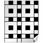 Black And White Pattern Canvas 16  x 20  15.75 x19.29  Canvas - 1