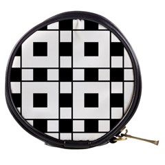 Black And White Pattern Mini Makeup Bag