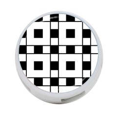 Black And White Pattern 4-port Usb Hub (one Side) by Amaryn4rt